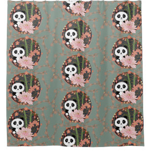panda  shower curtain