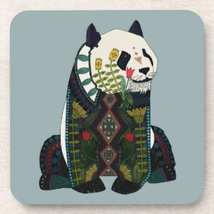 panda silver coaster