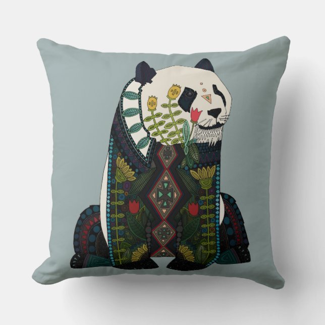 panda silver cushion (Front)