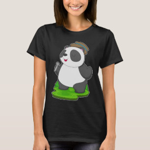 Panda Singer Microphone Music T-Shirt