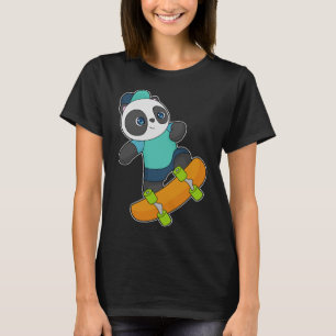 Panda Skater Skateboard T-Shirt