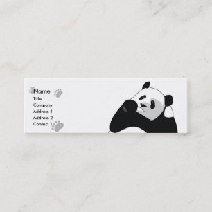 Panda - Skinny Mini Business Card