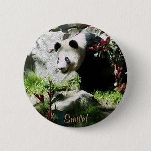 Panda Smile! 6 Cm Round Badge