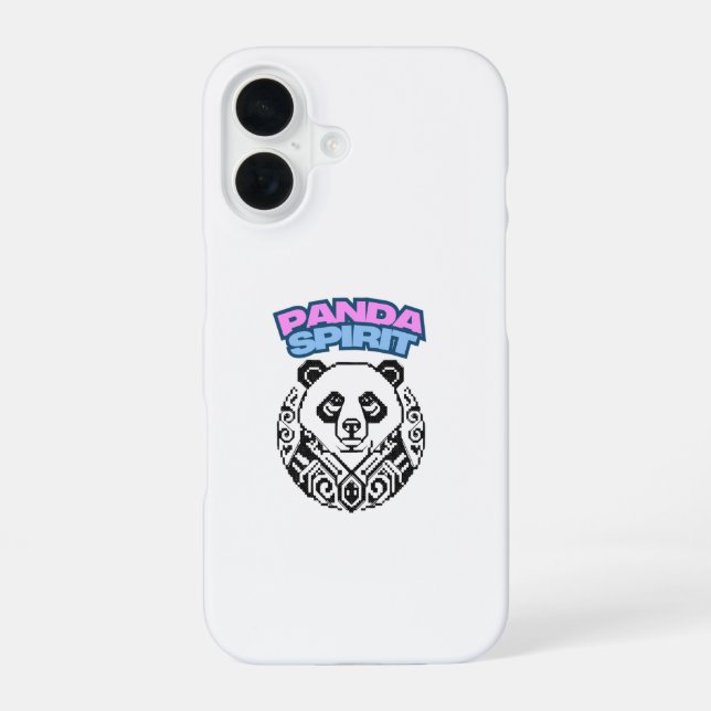 Panda Spirit iPhone 16 Case (Back)