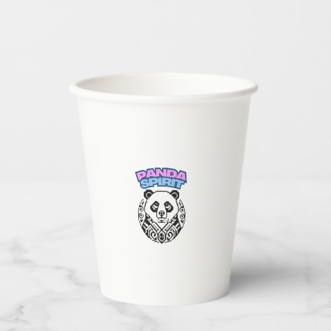 Panda Spirit Paper Cups (Front)