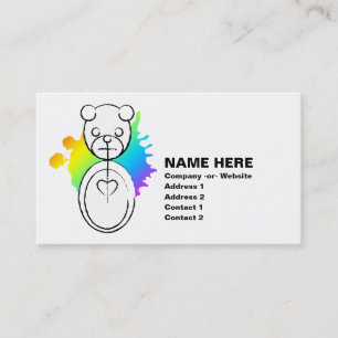 panda splatz. business card