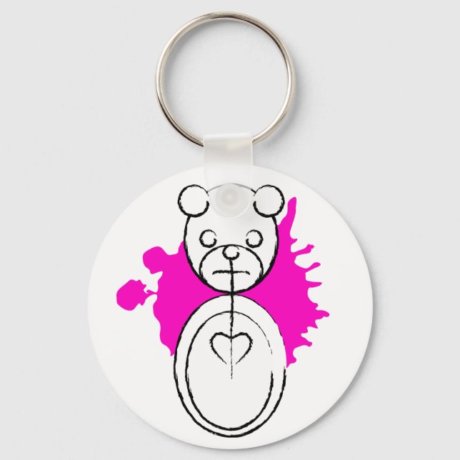 panda splatz. key ring (Front)