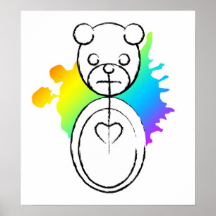 panda splatz. poster