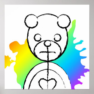 panda splatz. poster