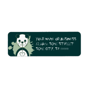 panda splatz. return address label