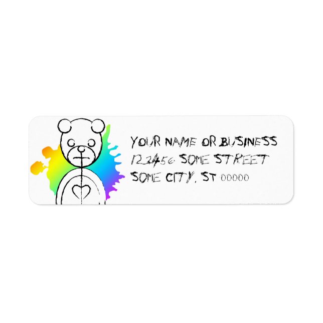 panda splatz. return address label (Front)