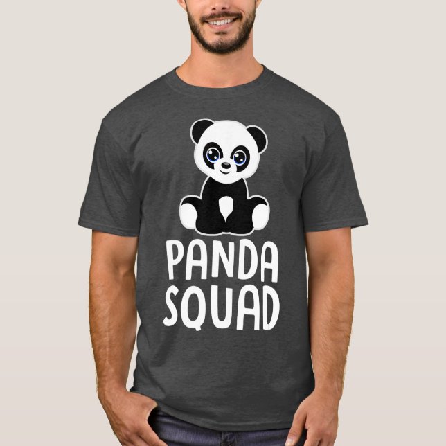 PANDA SQUAD Cute Panda Lover Gift Toddlers Girls T-Shirt (Front)