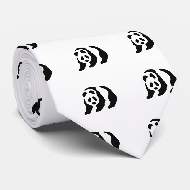 panda stencil tie (Rolled)
