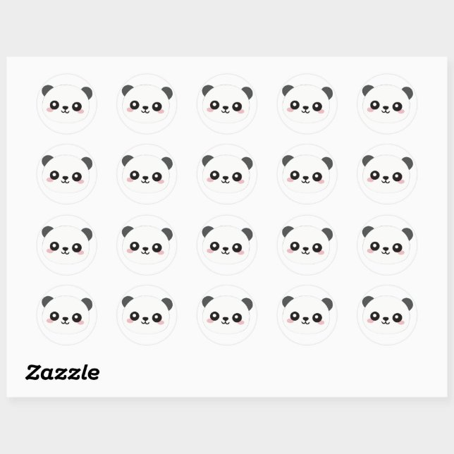 panda stickers (Sheet)