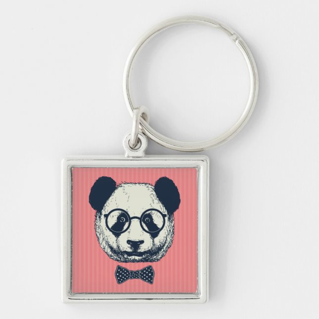 Panda Stripes Key Ring (Front)