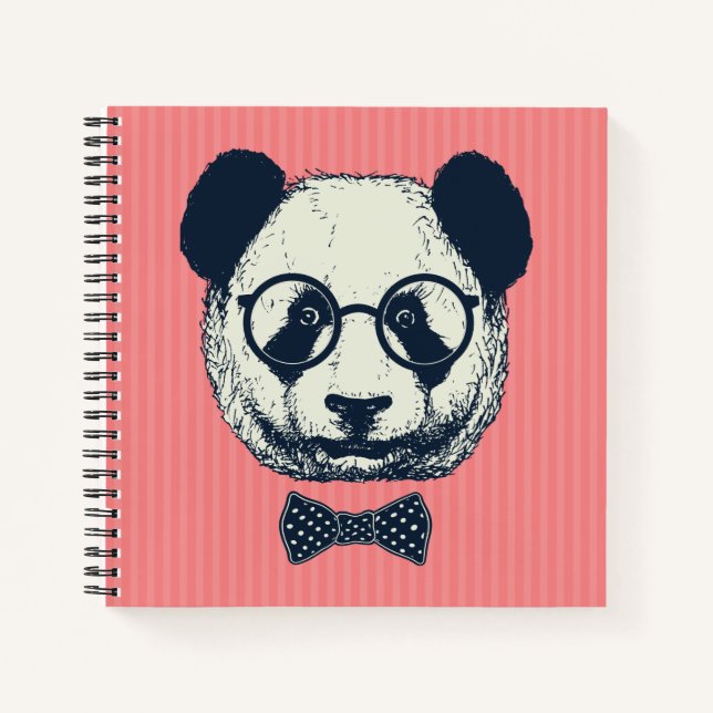 Panda Stripes Notebook (Front)