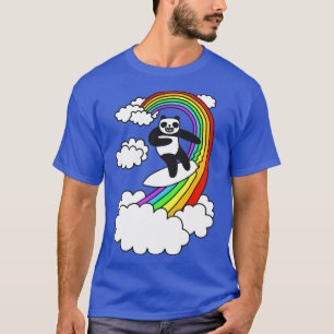 Panda Surf Rainbow T-Shirt