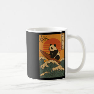 Panda Surfing Japanese _1 Coffee Mug