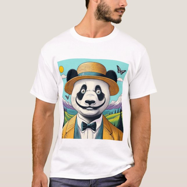 Panda Surrealism T-Shirt (Front)