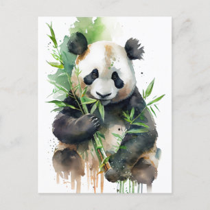 Panda symbol of cosiness kindness harmony! 🐼✨ postcard