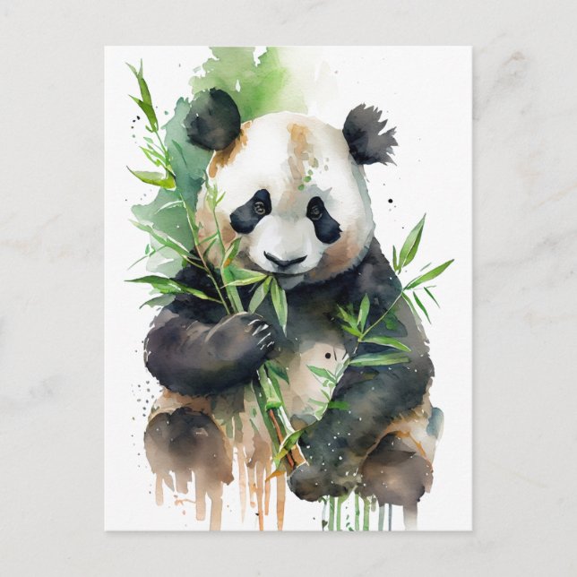 Panda symbol of cosiness kindness harmony! 🐼✨ postcard (Front)