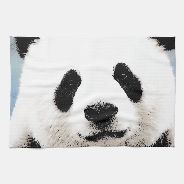 Panda Tea Towel (Horizontal)