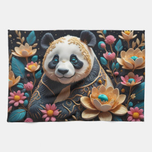 panda tea towel