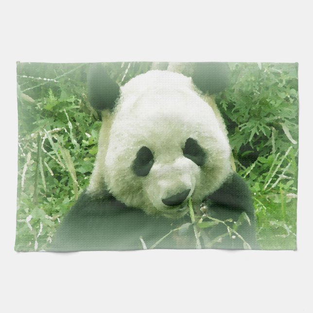 Panda Tea Towel (Horizontal)