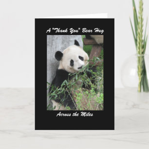 Panda  Thank You Bear Hug Across the Miles Card