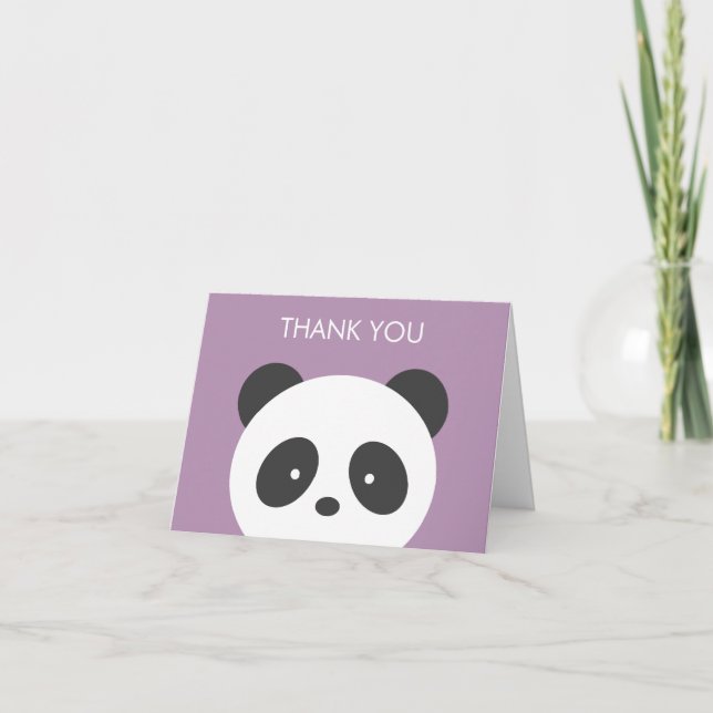 Panda thank you card (Front)