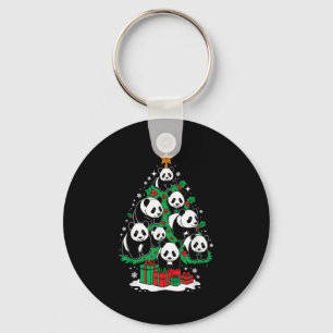 Panda Tree Christmas Panda Lover Xmas Squad Men Wo Key Ring