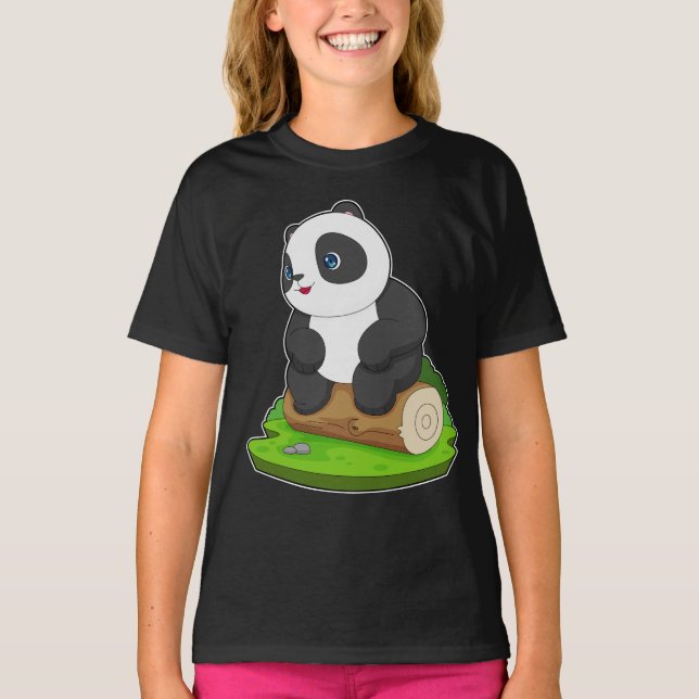 Panda Tree trunk T-Shirt (Front)