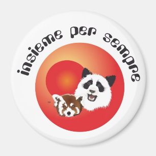 Panda Treffen Magnet