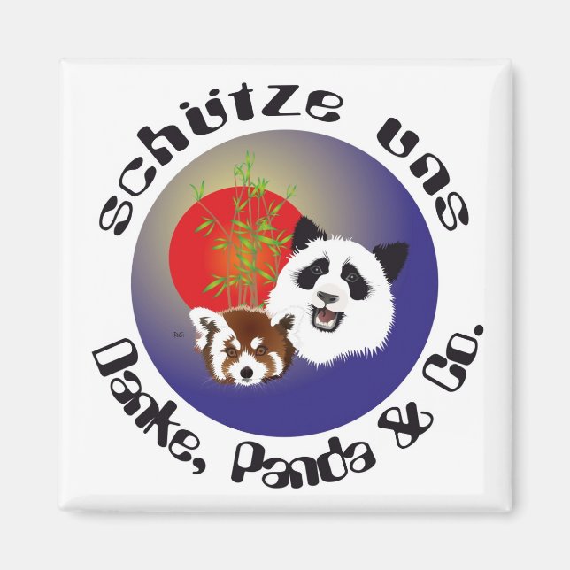 Panda Treffen Magnet (Front)