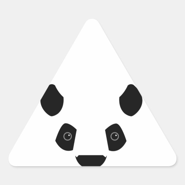 Panda Triangle Sticker (Front)