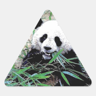 Panda Triangle Sticker