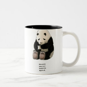 panda trivia Two-Tone coffee mug
