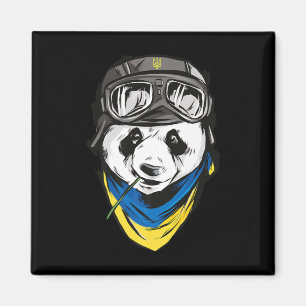 Panda Ukrainian flag ukraine ukrainian souvenir Magnet