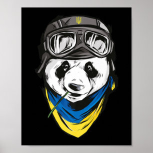 Panda Ukrainian flag ukraine  ukrainian souvenir   Poster