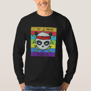 Panda Unicorn Ninja 95 Ninja T-Shirt