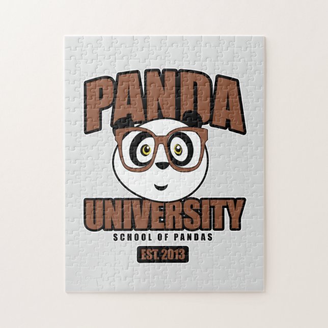 Panda University - Brown Jigsaw Puzzle (Vertical)