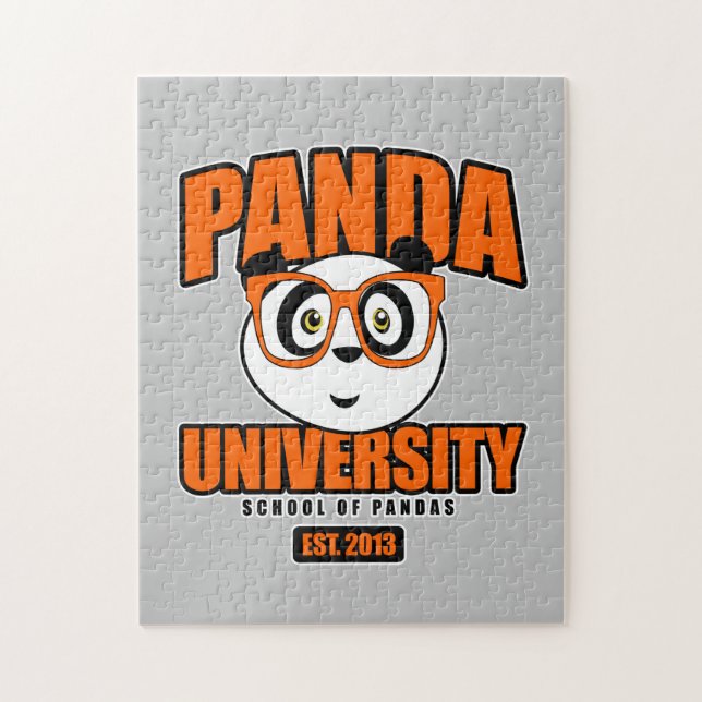 Panda University - Orange Jigsaw Puzzle (Vertical)