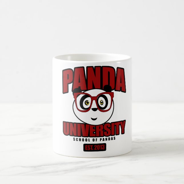 Panda University - Red Coffee Mug (Center)