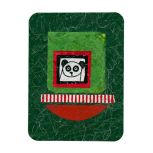 Panda Unprepared Refrigerator Magnet