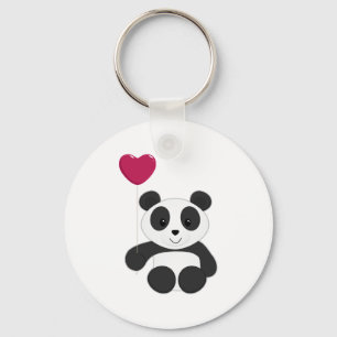 Panda Valentine Key Ring