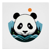 Panda Vector Art Animal Modern Urban City Graphic