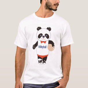 Panda Volleyball Player T-Shirt