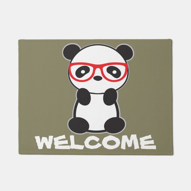 Panda Welcome Mat (Front)