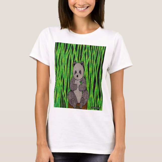 Panda (white) - Women's Basic T-Shirt (Front)