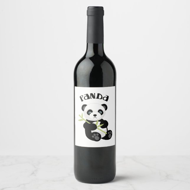 Panda Wine Label (Front)